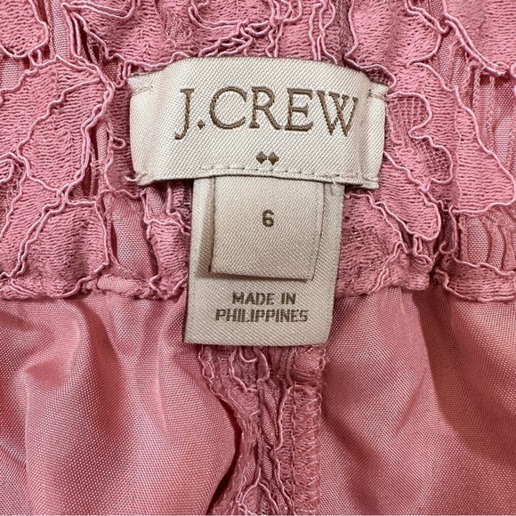 J Crew Factory Blush Pink Lace Pants - Picture 6 of 7